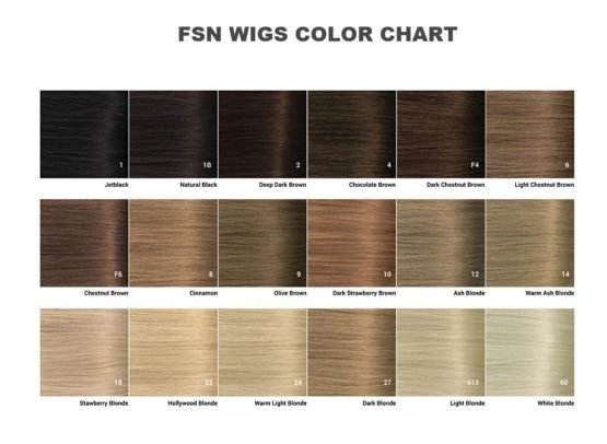 color chart fsn wigs hair factory