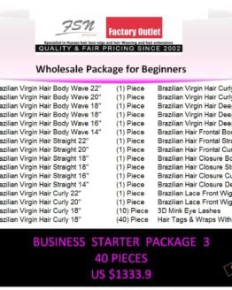 Virgin Hair Package 3 For Business Beginners