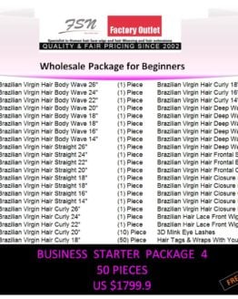 Virgin Hair Package 1 For Business Beginners