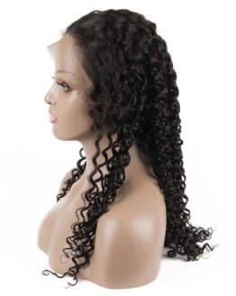 Virgin Hair Brazilian Curly Full Lace Wigs