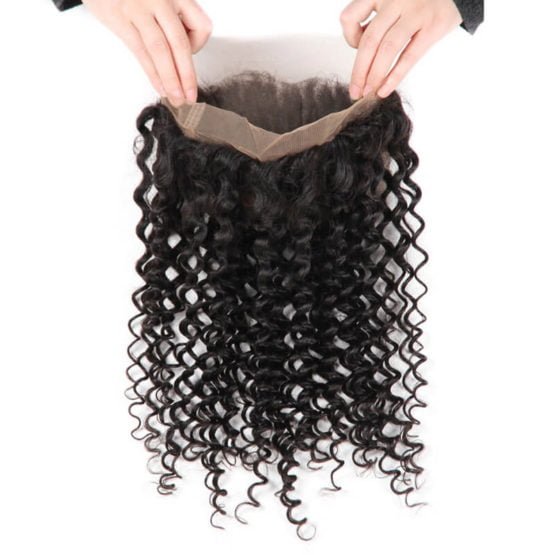Brazilian Virgin Hair Deep Curly 360 Frontal