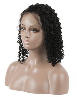 Brazilian Virgin Hair Full Lace Curly Bob Wigs