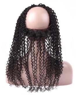 Brazilian Virgin Hair Kinky Curly 360 Frontal